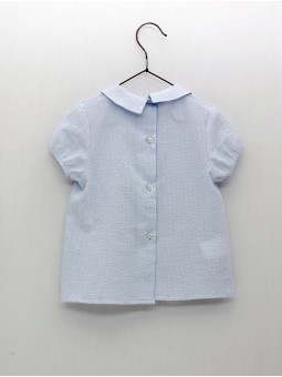 Light blue batiste shirt