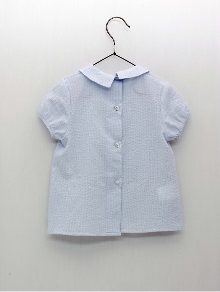 Light blue batiste shirt