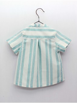 Camisa cuello mao rayas