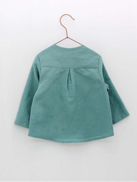 Camisa lino verde