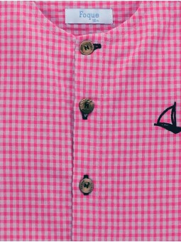 Fuchsia checked shirt