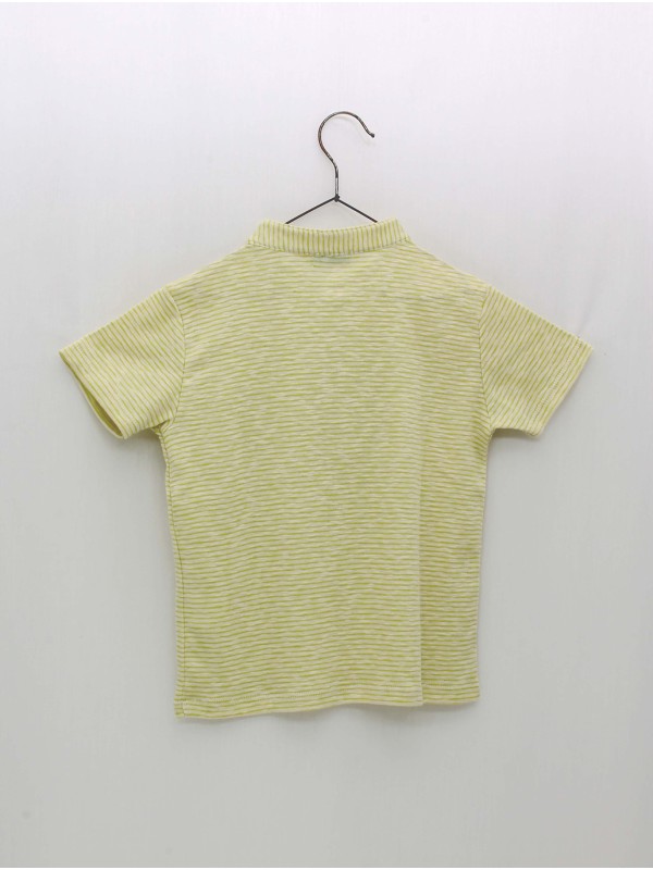 Camiseta rayas cuello mao