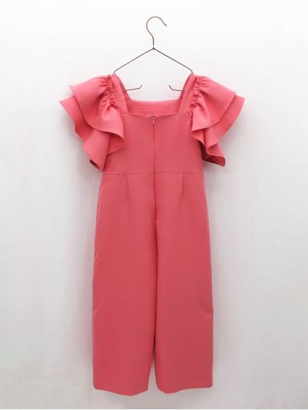 Mono Rosa con volantes
