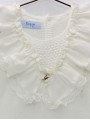 Knitted dress with Valenciennes lace