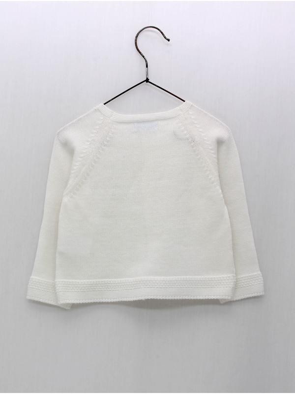 Chaqueta larga punto liso