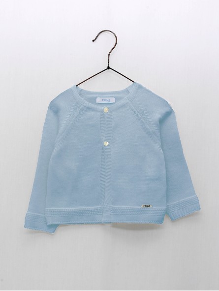 Chaqueta larga punto liso