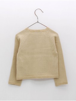 Chaqueta larga bolsillos simulados