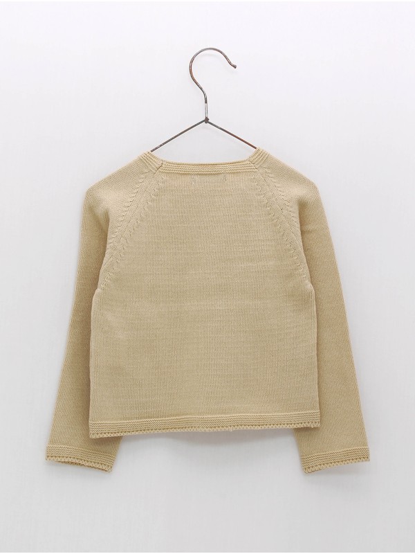 Chaqueta larga bolsillos simulados