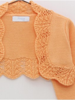 Chaqueta con ondas e calados