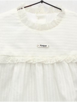 Betania Valenciennes lace babygrow