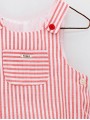 Flora striped dungarees