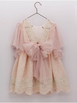 Betania Embroidered Fretwork Dress