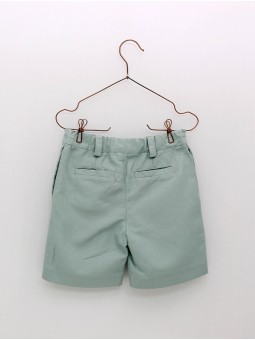 Pantalón Curto Algodón e Liño