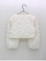 CHAQUETA BOLERO EN TEJIDO FLORY MANGAS ABULLONADAS CC. CATERINA