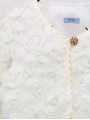 CHAQUETA BOLERO EN TEJIDO FLORY MANGAS ABULLONADAS CC. CATERINA