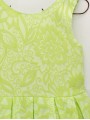 VESTIDO EN JACQUARDTABLEADO Y TIRAS EN ESPALDA CC. ORQUÍDEA