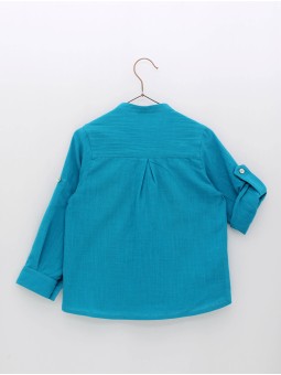 CAMISA EFECTO BAMBULA CUELLO MAO CC. CLEO