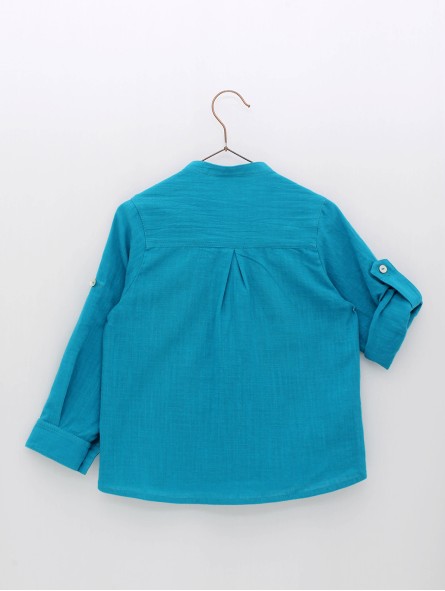 CAMISA EFECTO BAMBULA CUELLO MAO CC. CLEO