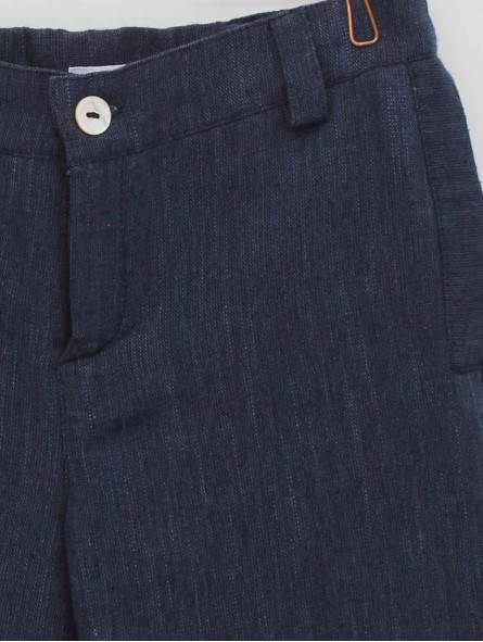 Pantalón curto azul mariño