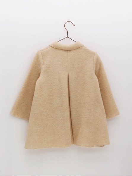 Boiled wool coat