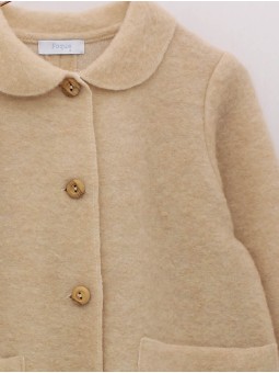 Boiled wool coat