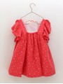 Vestido flores con encaixe