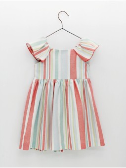 Vestido camisero rayas