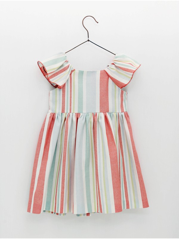 Vestido camisero rayas