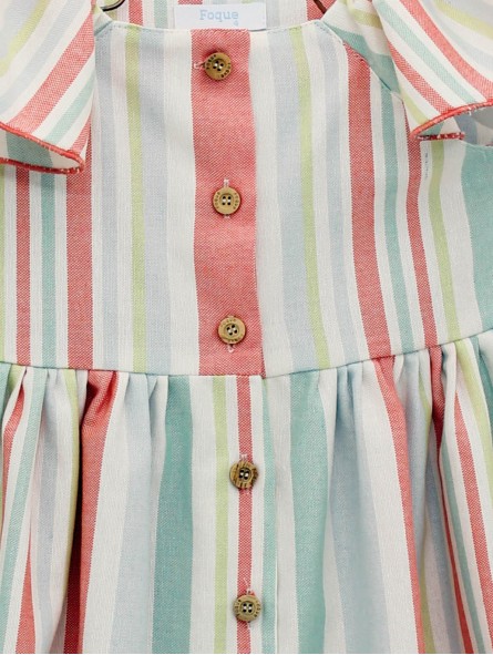 Vestido camisero rayas