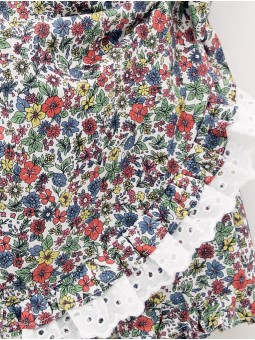 Saia pantalón de flores