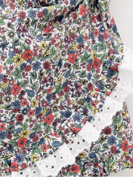 Saia pantalón de flores