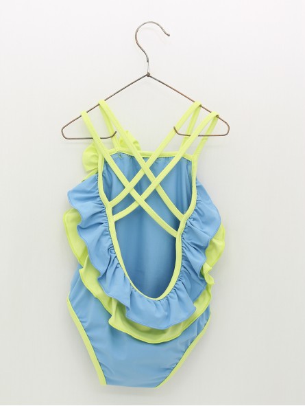 Bañador nena Bicolor