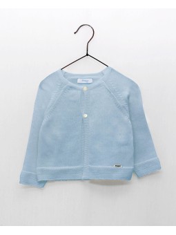 Chaqueta larga punto liso