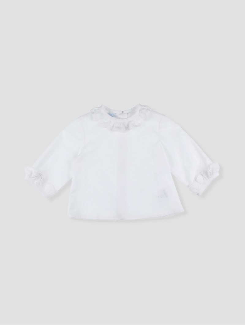 Blusa branca manga longa