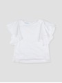 T-shirt com volantes