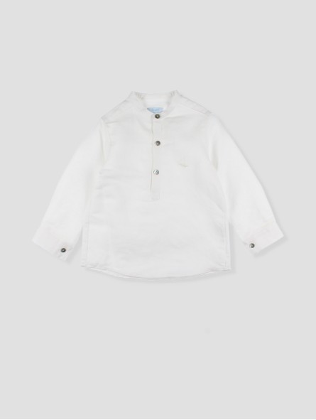 White linen shirt