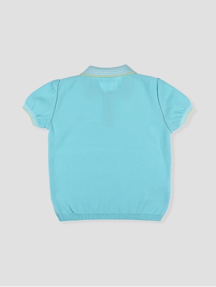 Saint Tropez Knitted polo-shirt