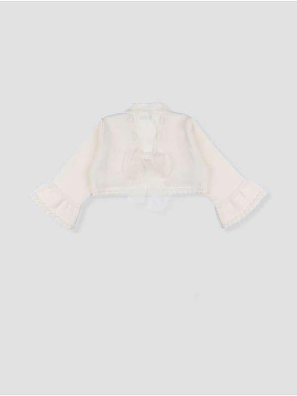 Chaqueta bolero lazo tul
