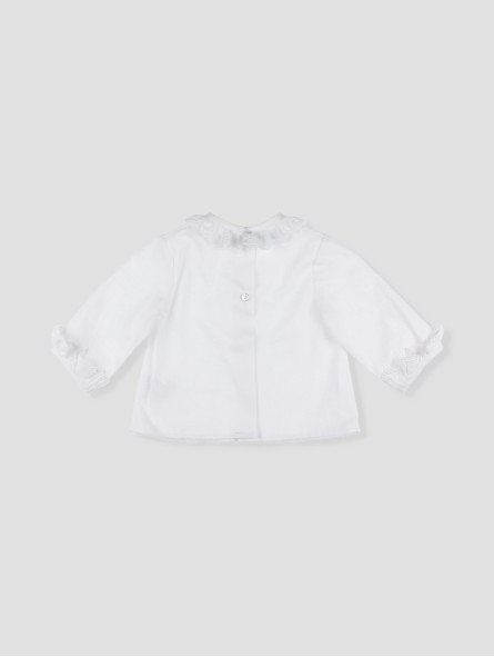 Blusa blanca manga larga