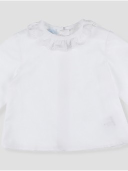 Blusa blanca manga larga