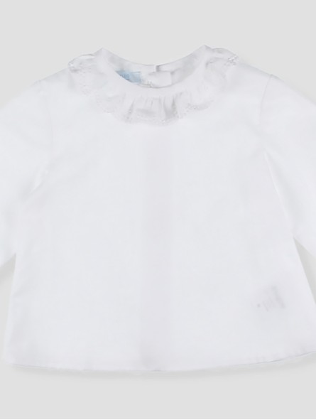 Blusa branca manga longa