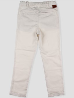 Long basic canvas trousers