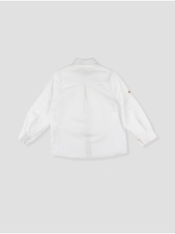 Camisa linho pespuntes