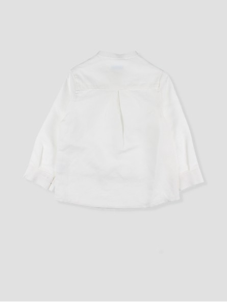 White linen shirt