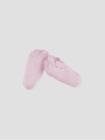 Knitted baby shoe