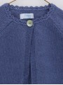 CHAQUETA PUNTO CON PUNTAS REDONDAS Y ABERTURA EN ESPALDA