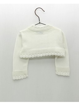 Chaqueta puntas redondas con puntilla