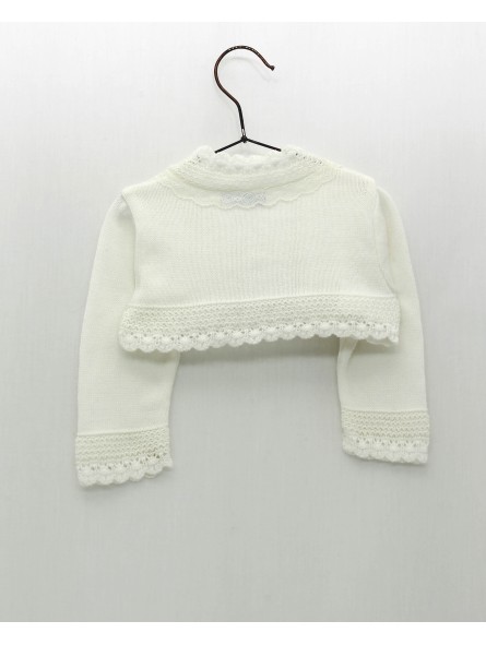 Chaqueta puntas redondas con puntilla