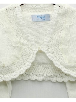 Chaqueta puntas redondas con puntilla