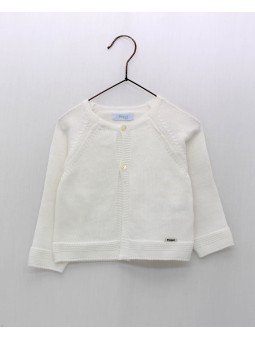 Chaqueta larga punto liso
